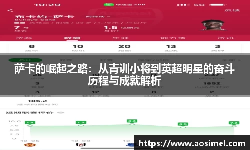 萨卡的崛起之路：从青训小将到英超明星的奋斗历程与成就解析